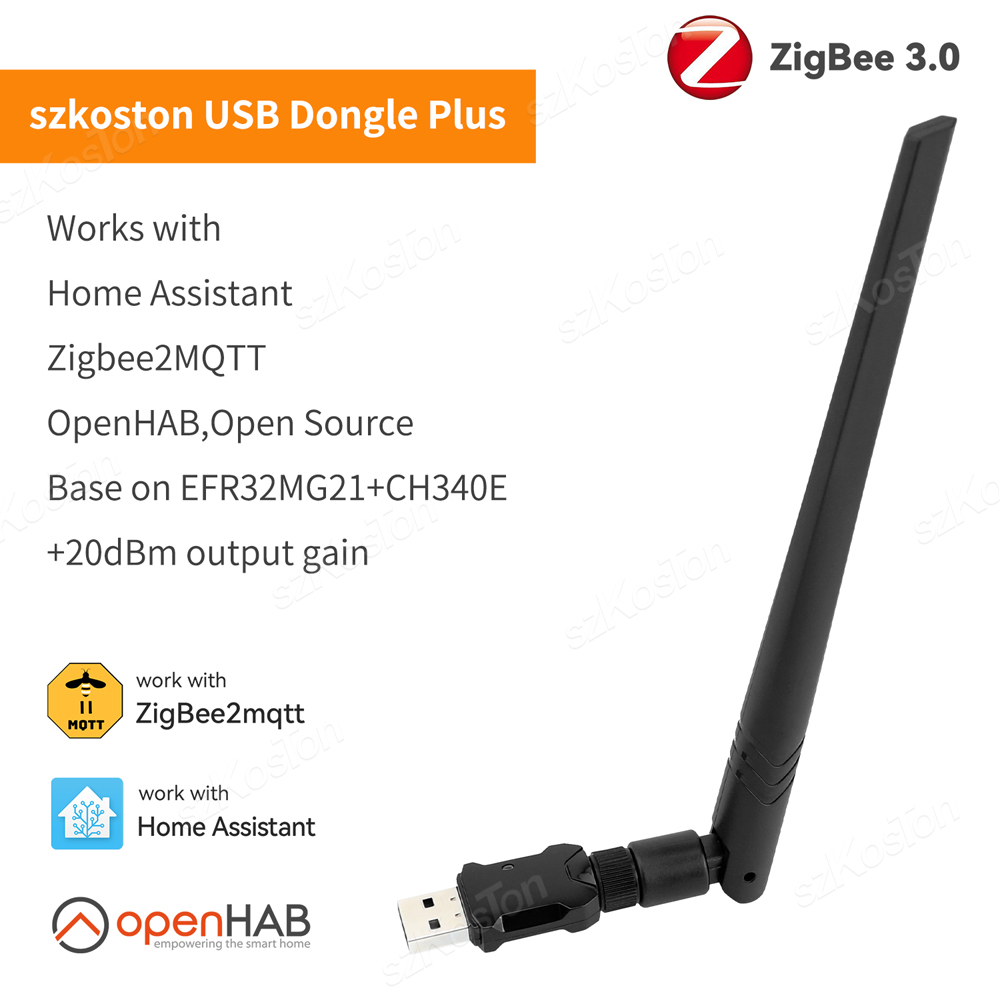 Zigbee Coordinator Stick - Zigbee USB Dongle Plus-E Gateway Universal