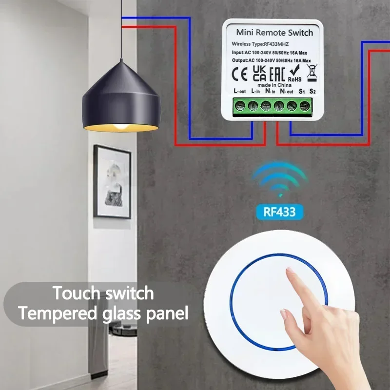 Home Automation Panel Diy - RF 433MHz Smart Wireless DIY Relay