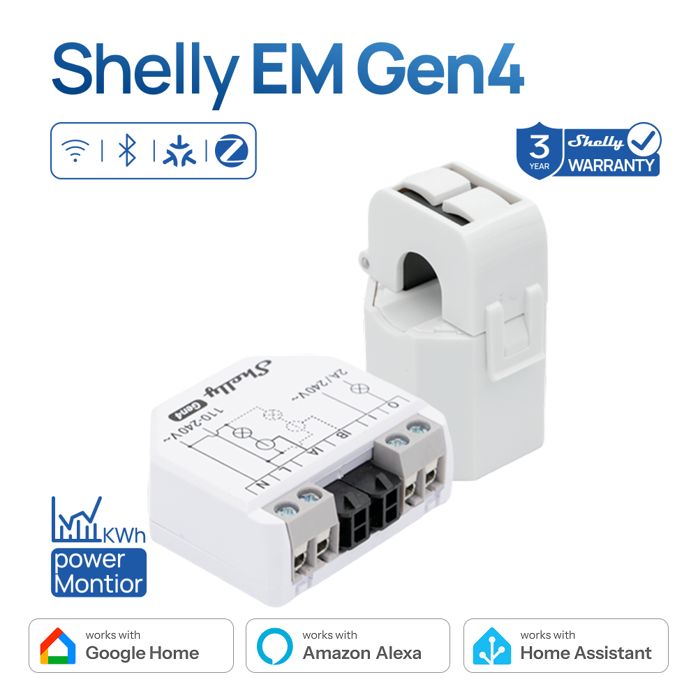 Shelly EM Gen4 Zigbee Energy M - Shelly Relay Module ulasan dan harga