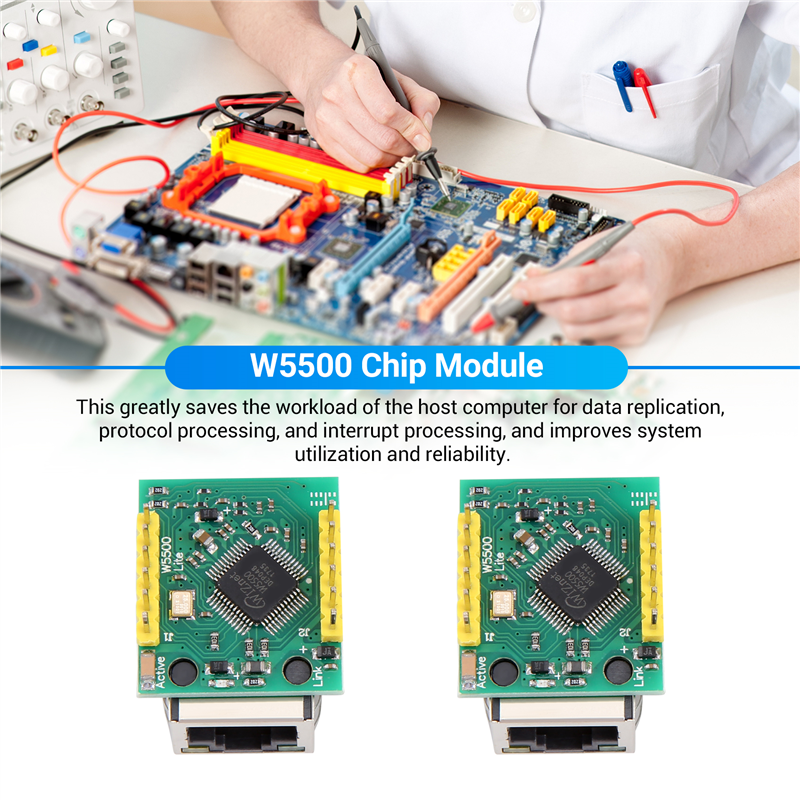 2PCS/LOT USR-ES1 W5500 Chip Ne - Ethernet Module W5500 ulasan dan harga