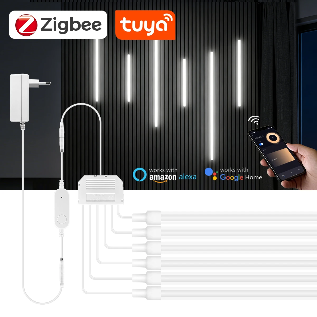 Zigbee Smart Neon COB LED Stri - Smart Home Automation Diy ulasan dan harga