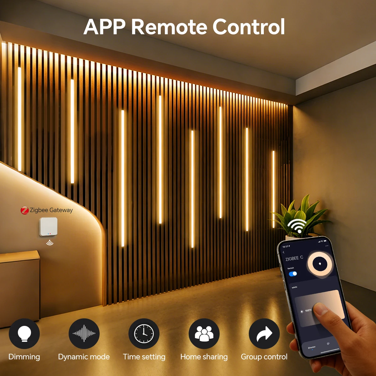 Zigbee Smart Neon COB LED Stri - Smart Home Automation Diy ulasan dan harga