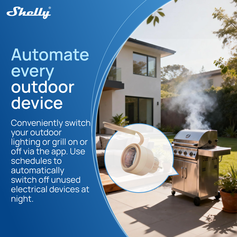 Shelly Outdoor Plug S Gen3 Pow - Shelly Relay Module ulasan dan harga