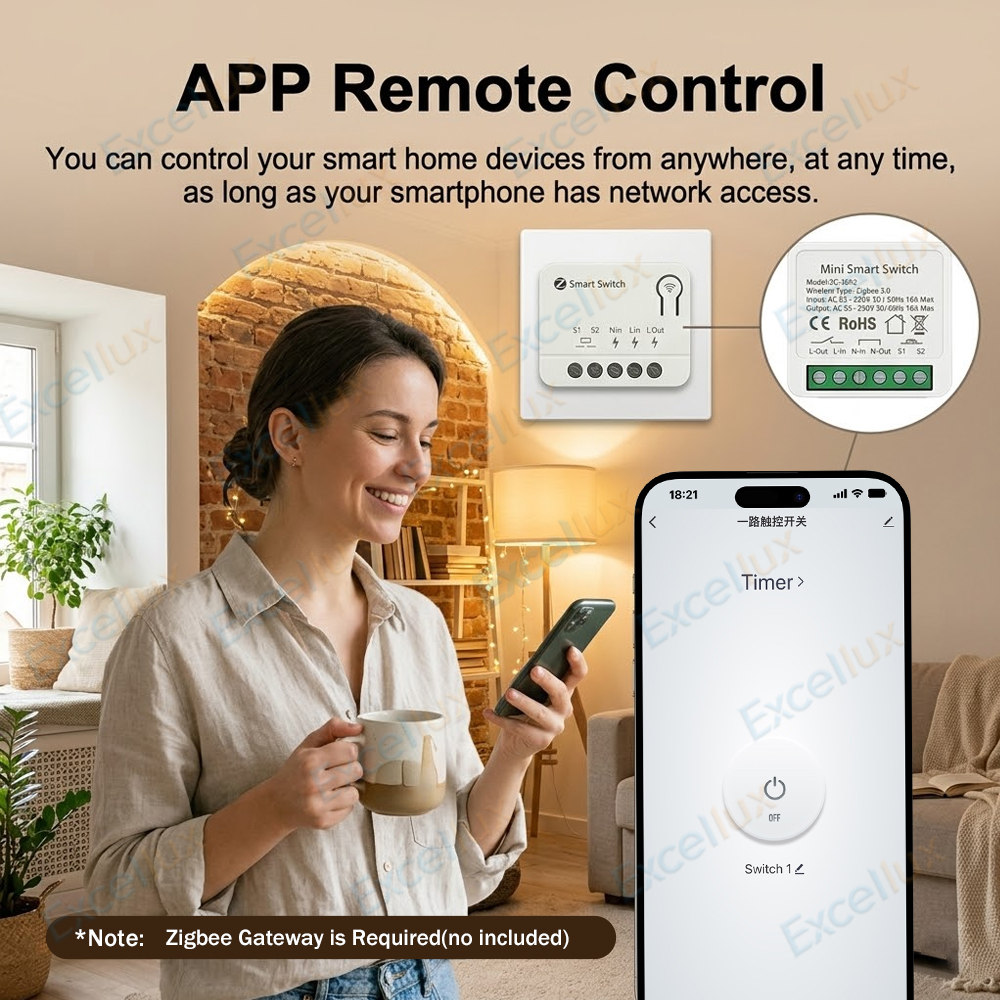 Mini Zigbee Smart Switch Modul - Diy Home Automation Controller ulasan dan harga