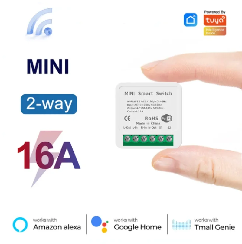 Tuya Mini 16A WiFi Switch Smar - Home Automation Technology ulasan dan harga