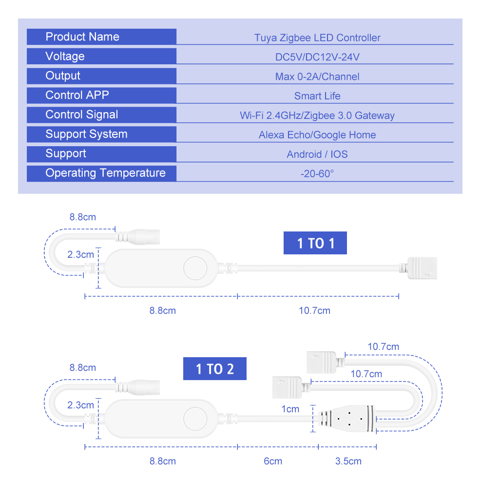 TUYA Zigbee DC5V 12V 24V RGB R - Zigbee Coordinator Stick ulasan dan harga