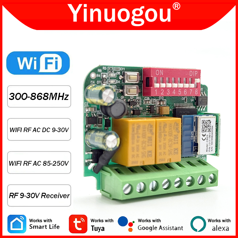 Universal Tuya WiFi Switch Gar - 433Mhz Receiver Module ulasan dan harga