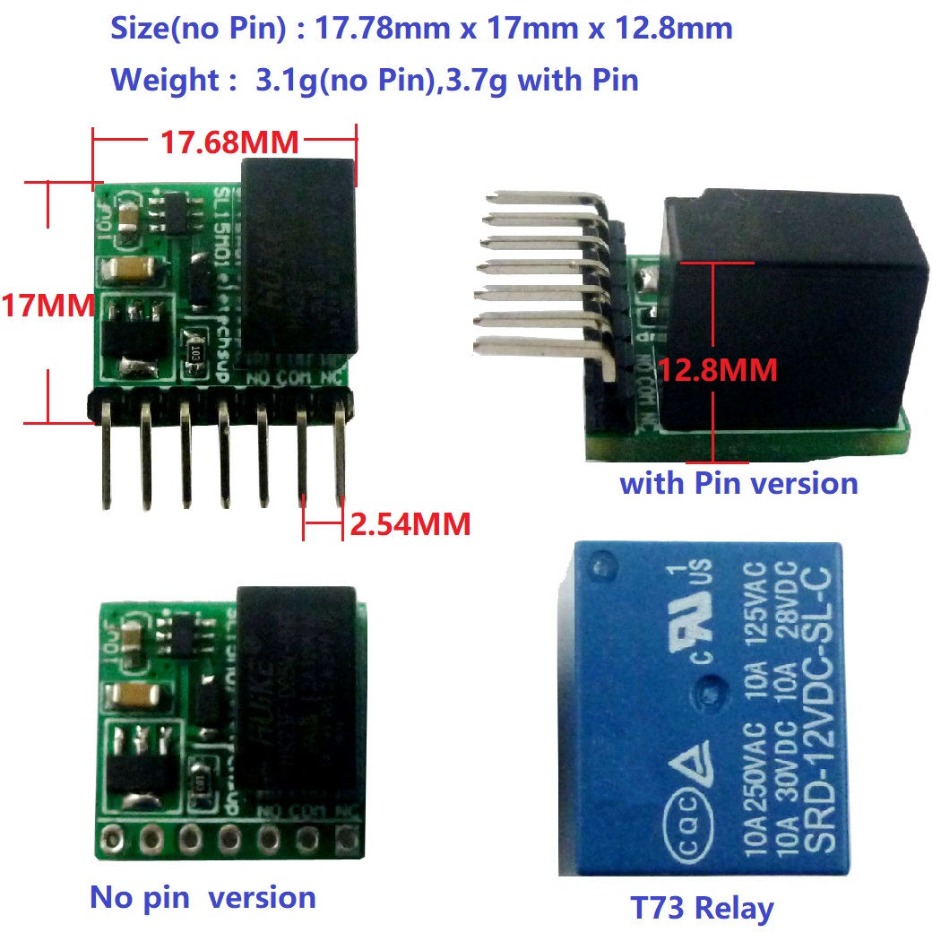 SL15M01 DC 12V 2A mini 1ch Bis - Shelly Relay Module ulasan dan harga
