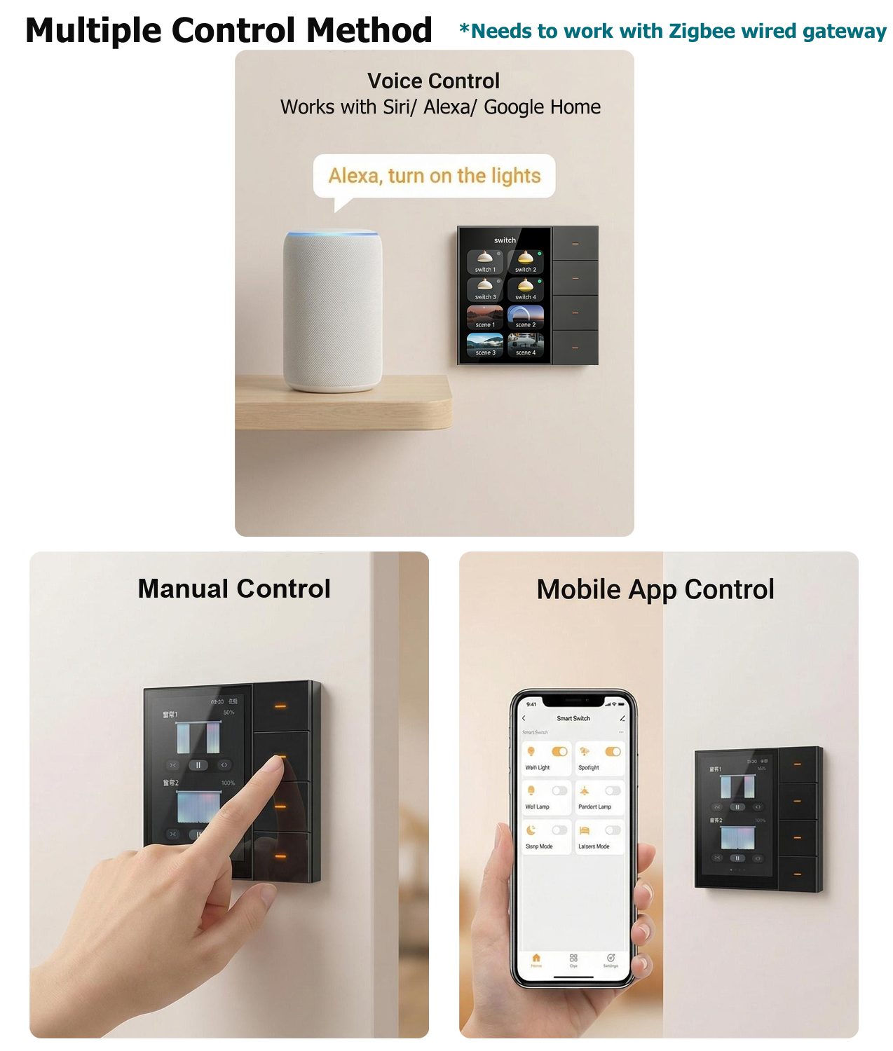 F3-pro Tuya Smart Panel ZigBee - Home Automation Technology ulasan dan harga