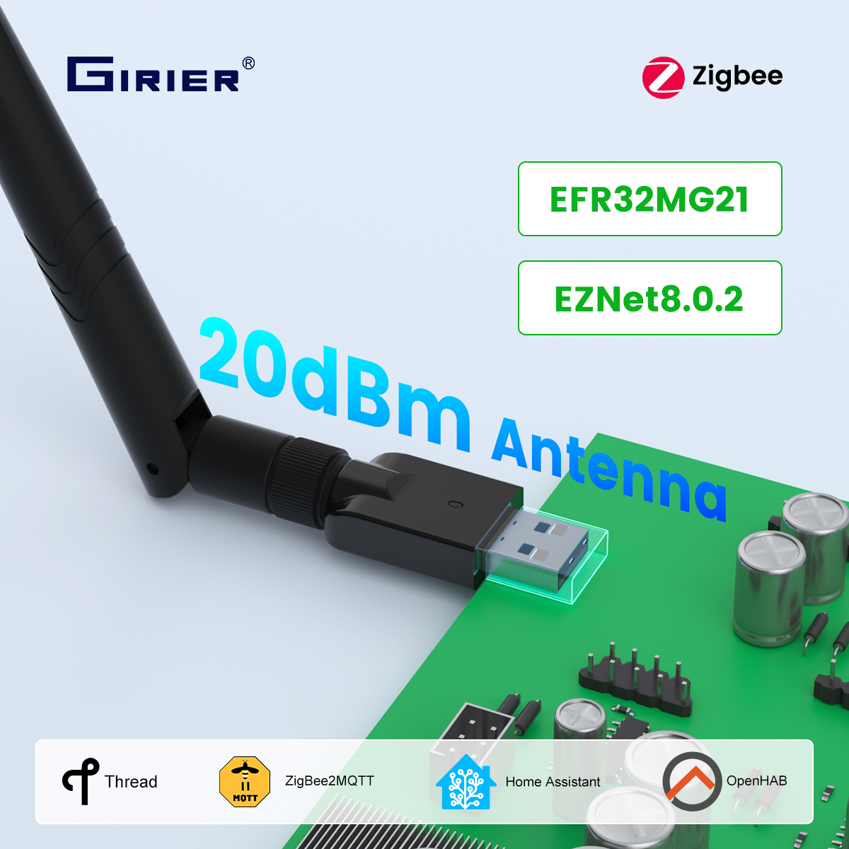 GIRIER ZigBee 3.0 Dongle USB G - Zigbee Coordinator Stick ulasan dan harga