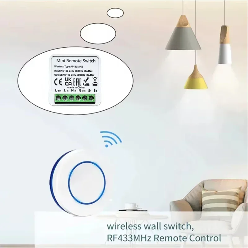 RF 433MHz Smart Wireless DIY R - Home Automation Panel Diy ulasan dan harga