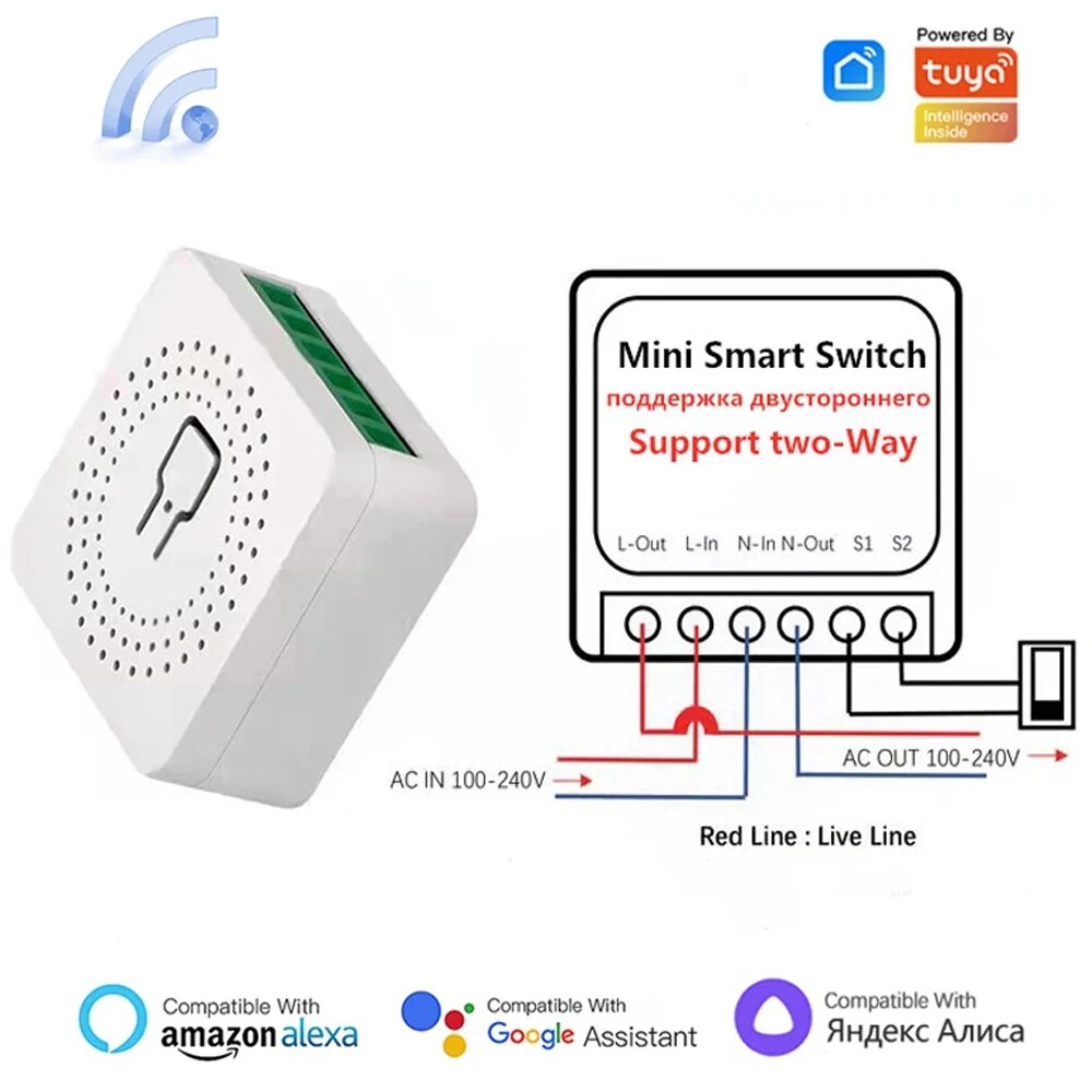 Tuya Mini 16A WiFi Switch Smar - Home Automation Technology ulasan dan harga