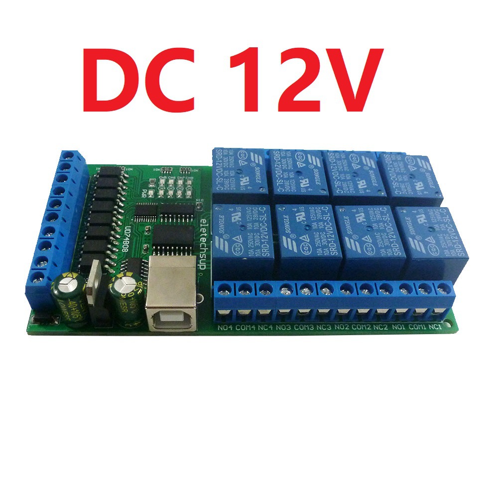 UD74B08 8 Channel USB Relay I/ - Shelly Relay Module ulasan dan harga