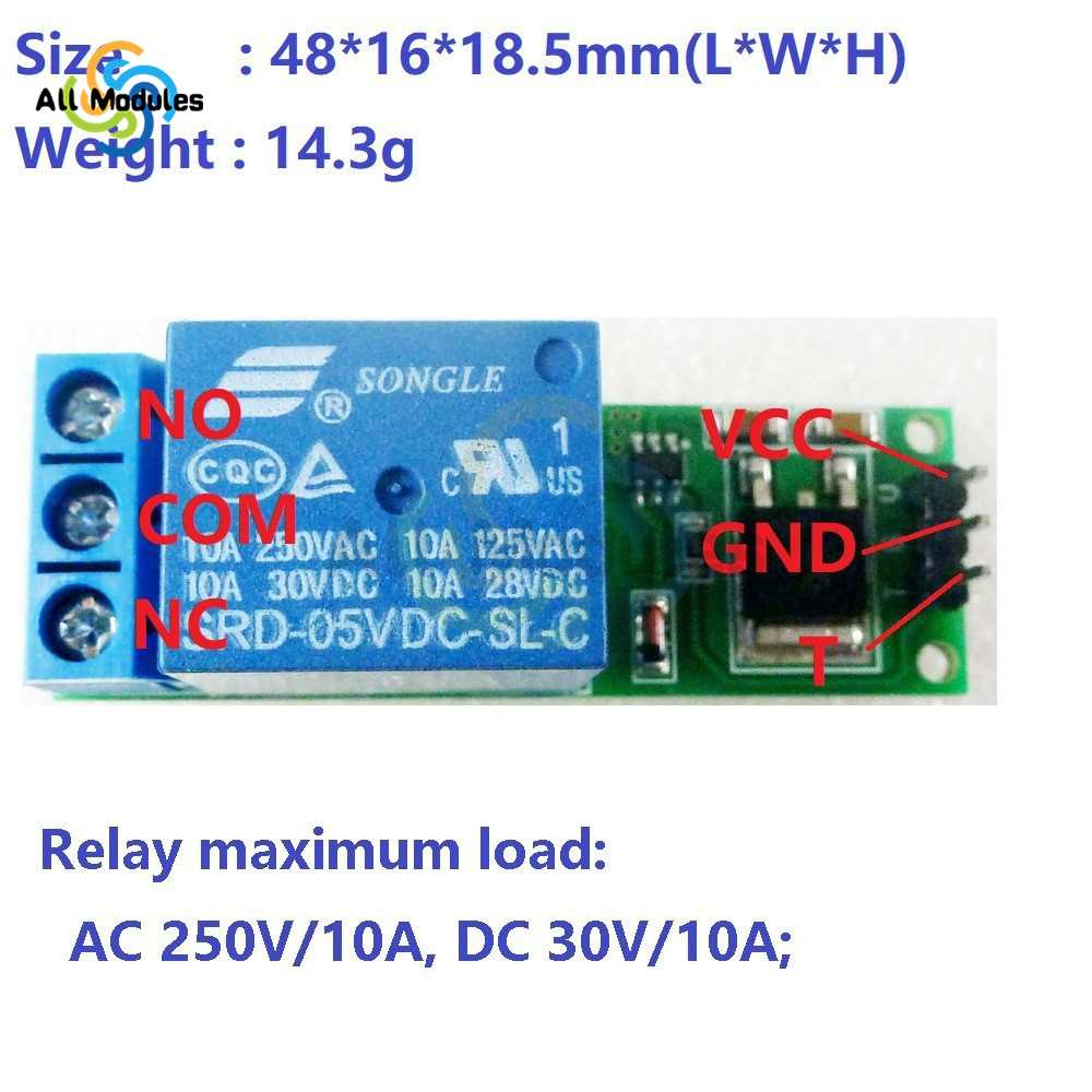 6-24V 1 Channel Relay Module F - Shelly Relay Module ulasan dan harga