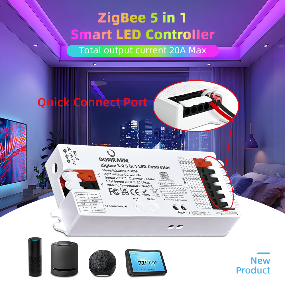 DOMRAEM Zigbee 3.0 5 in 1 LED  - Zigbee Coordinator Stick ulasan dan harga