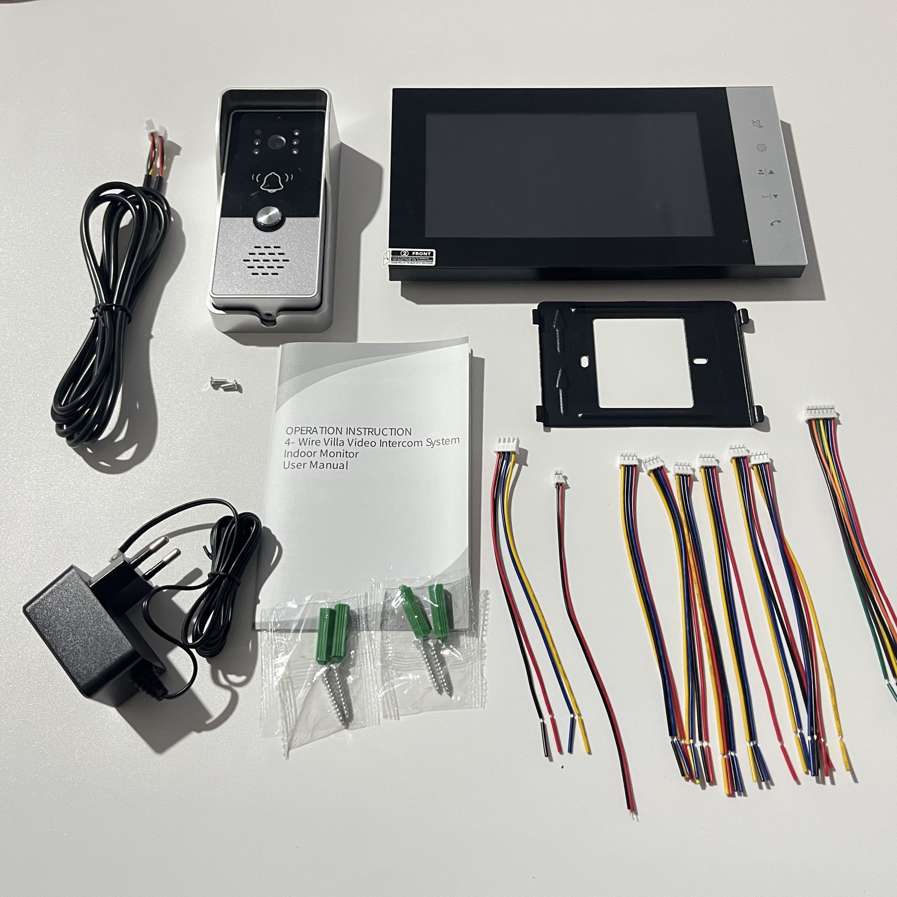 4 Wire 7 Inches Wired Video Do - Smart Doorbell Wired ulasan dan harga