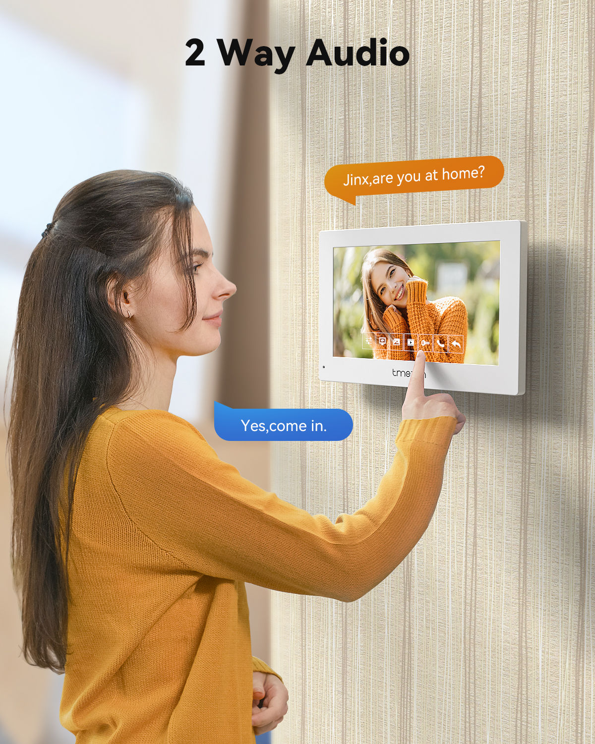 7 Inch Tuya 1080P wireless Wif - Smart Doorbell Wired ulasan dan harga