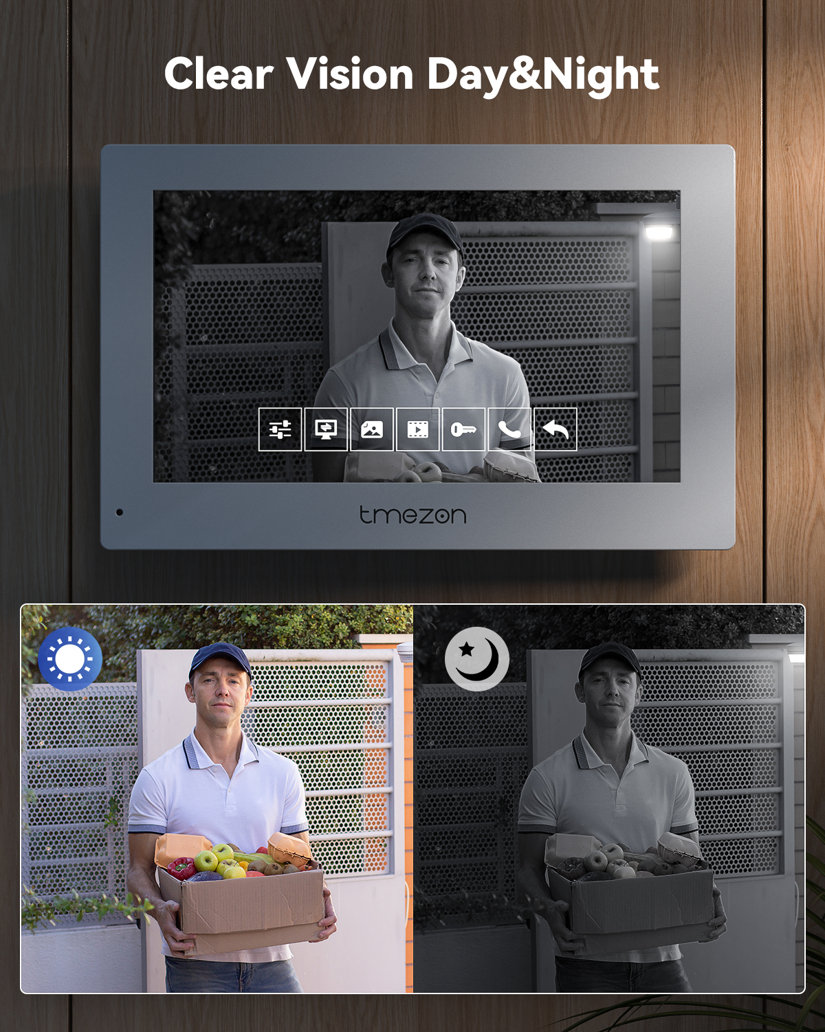 7 Inch Tuya 1080P wireless Wif - Smart Doorbell Wired ulasan dan harga