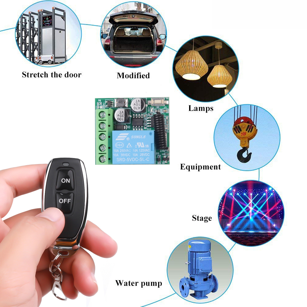 DC 12V 433Mhz RF Wireless Remo - Diy Home Automation Controller ulasan dan harga