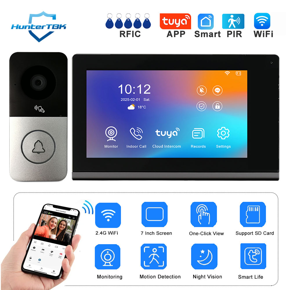 WiFi Video Intercom 1080P Smar - Smart Doorbell Wired ulasan dan harga