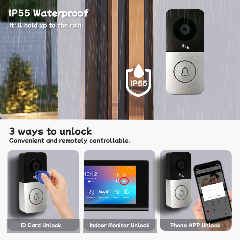 WiFi Video Intercom 1080P Smar - Smart Doorbell Wired ulasan dan harga