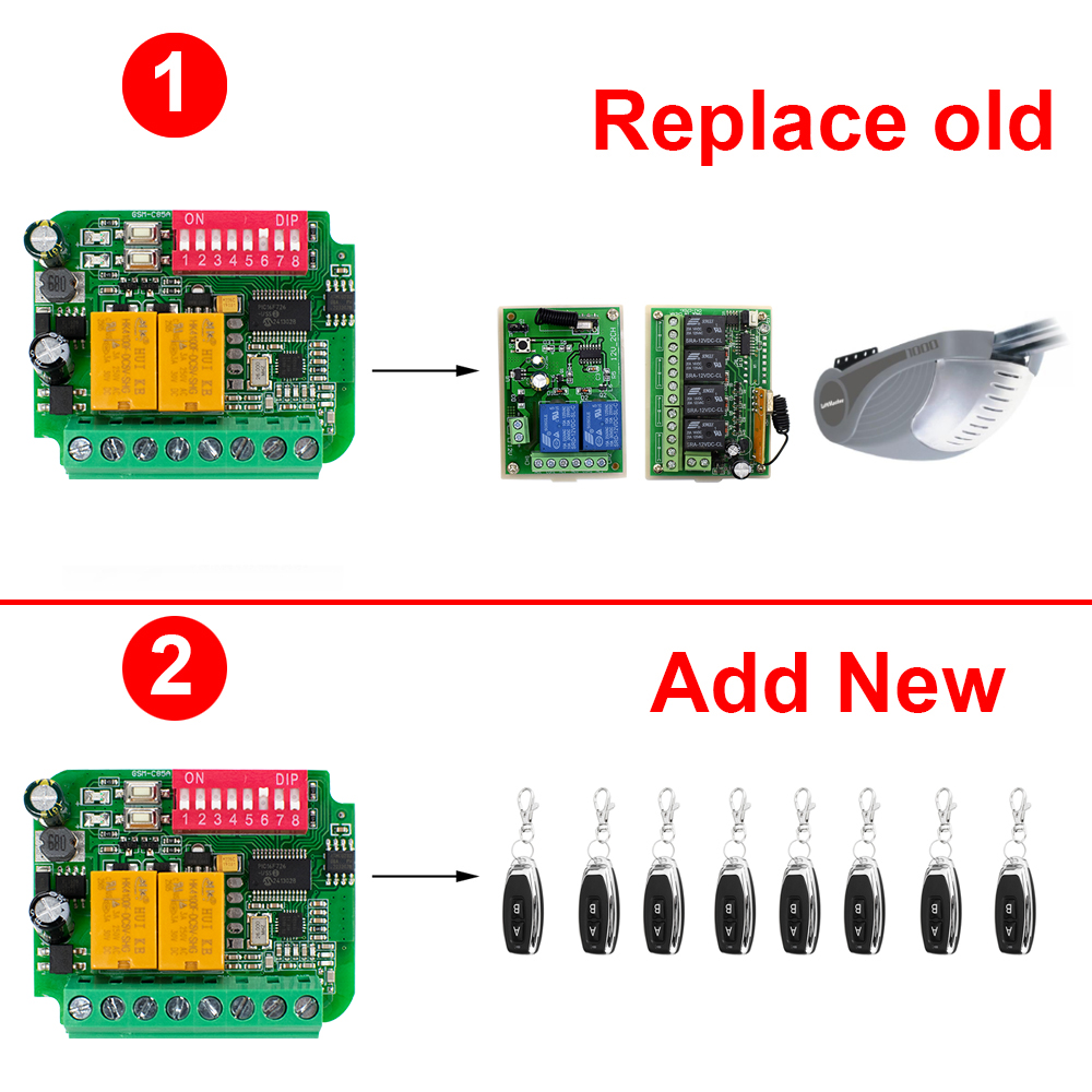 Garage Door Receiver Controlle - 433Mhz Receiver Module ulasan dan harga