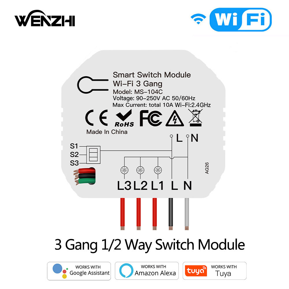 Wifi 3Gang 1/2 Way Mini DIY Li - Diy Home Automation Controller ulasan dan harga