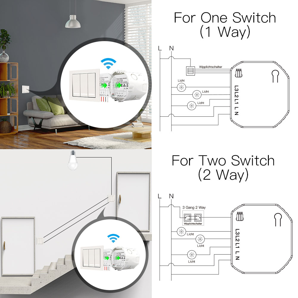 Wifi 3Gang 1/2 Way Mini DIY Li - Diy Home Automation Controller ulasan dan harga