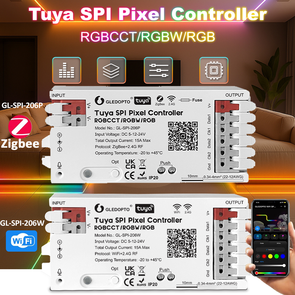 Tuya SPI Pixel LED Controller  - Zigbee Coordinator Stick ulasan dan harga
