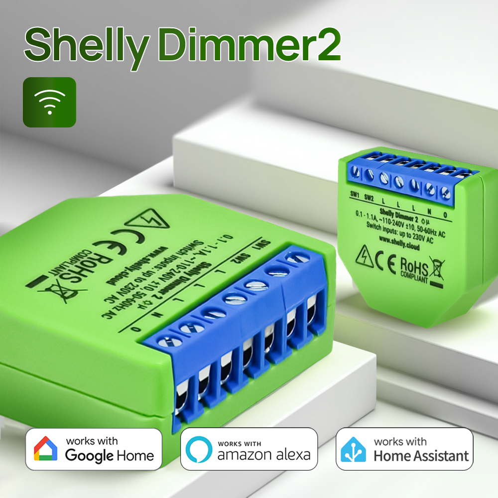 Shelly Dimmer 2 Smart Switch M - Shelly Relay Module ulasan dan harga