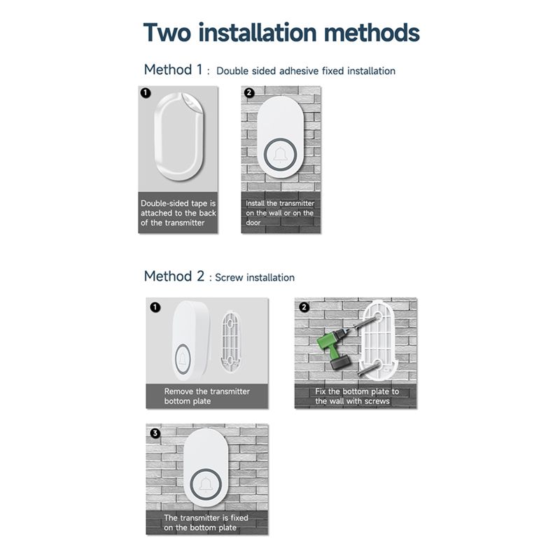 ABHU New Wireless Outdoor Door - Smart Doorbell Wired ulasan dan harga