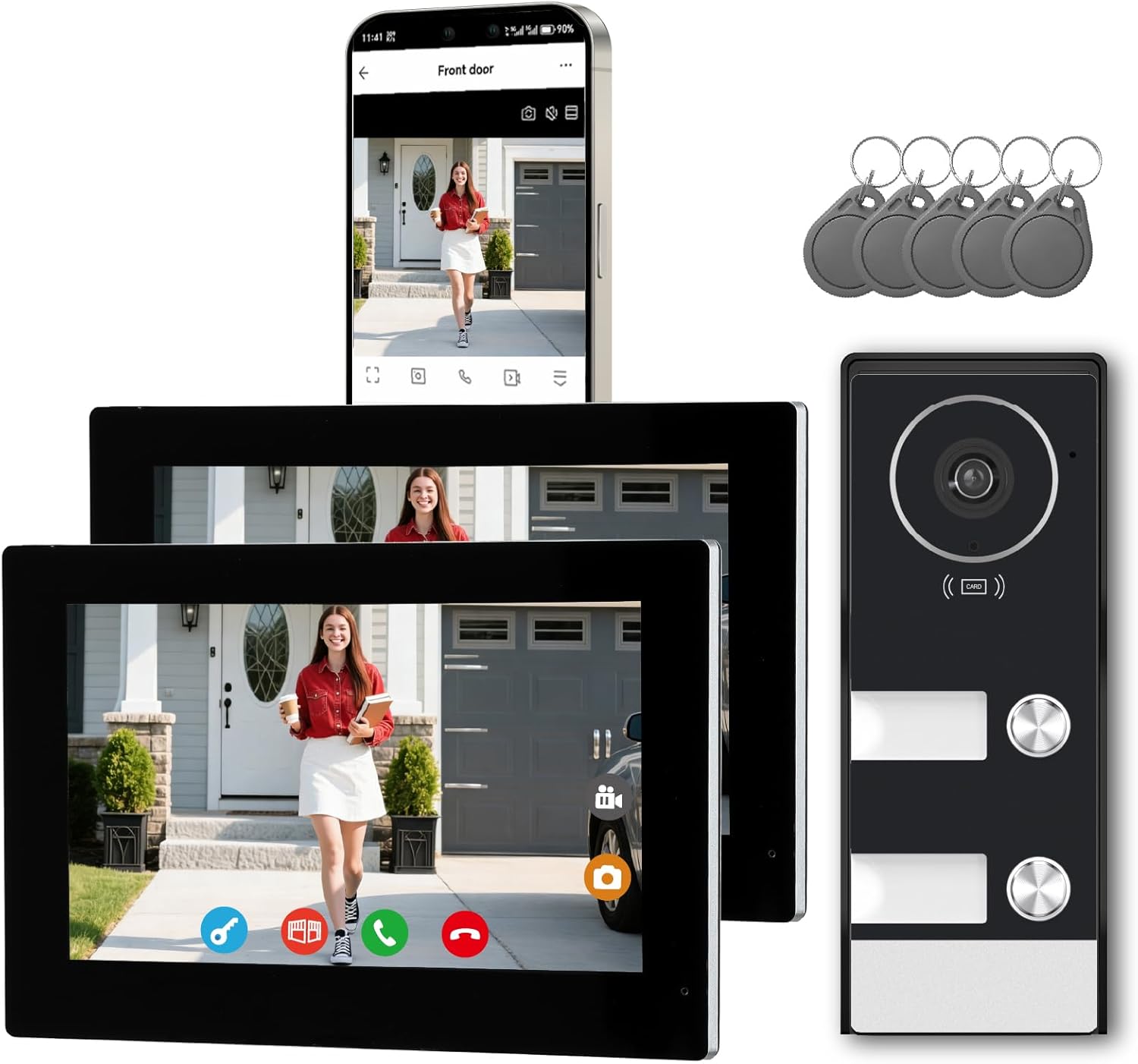 Smart Home Video Intercom Wire - Smart Doorbell Wired ulasan dan harga