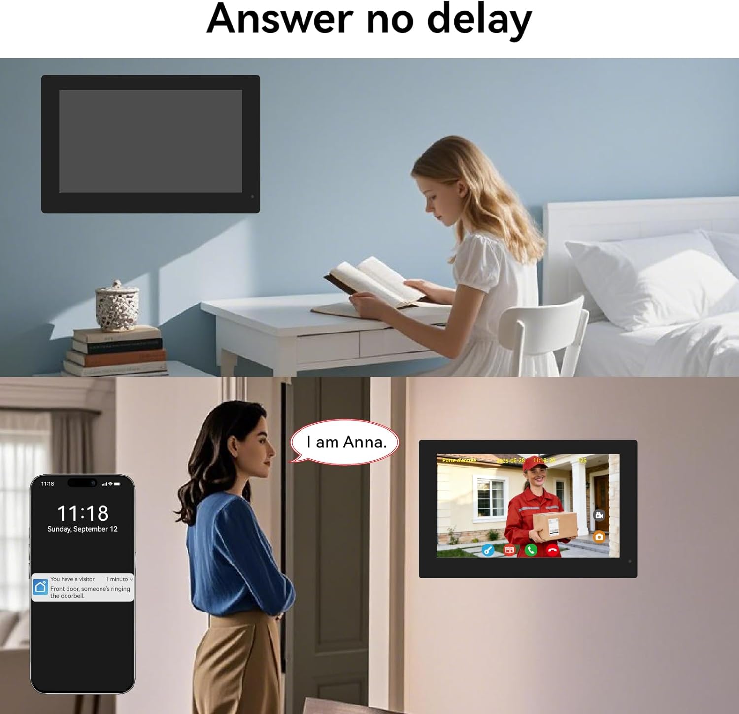 Smart Home Video Intercom Wire - Smart Doorbell Wired ulasan dan harga